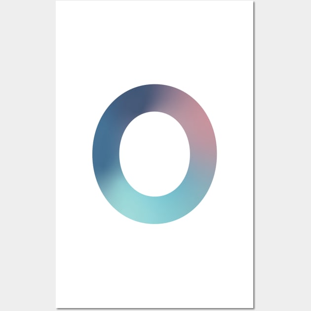 Gradient Letter O Initial Alphabet Wall Art by murialbezanson